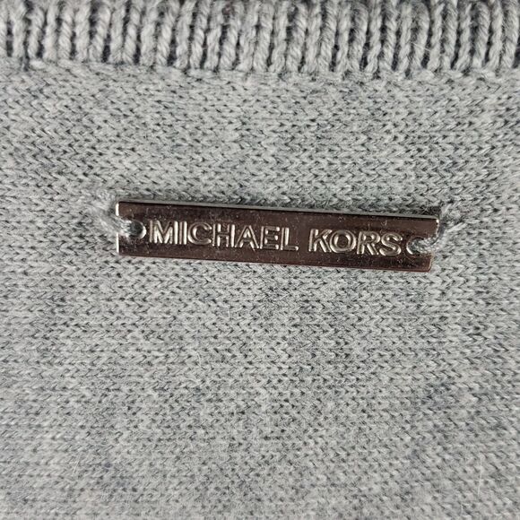 Michael Kors Women's Large Grey Turtleneck Poncho - Picture 9 of 13